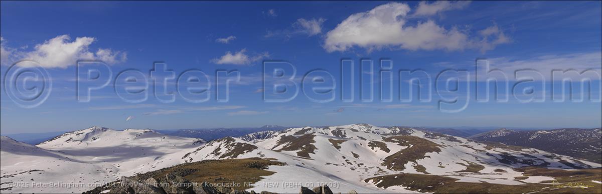 Peter Bellingham Photography View from Summit Kosciuszko NP - NSW (PBH4 00 10603)
